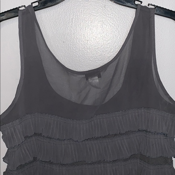 Fun Ruffled Grey Dress - Picture 3 of 3